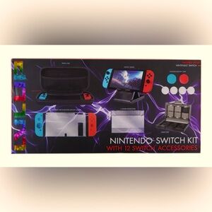 Ninetendo Switch kit with 12 switch accessories